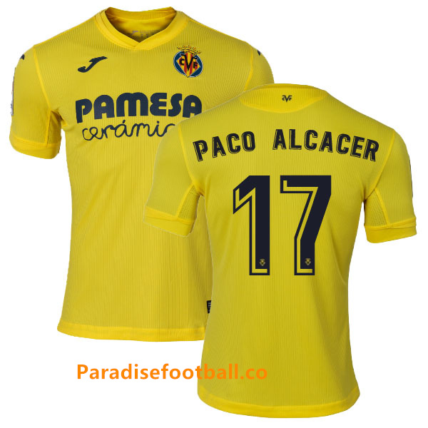 2020-2021 Villarreal Home Kit Soccer Jersey Paco Alcacer #17